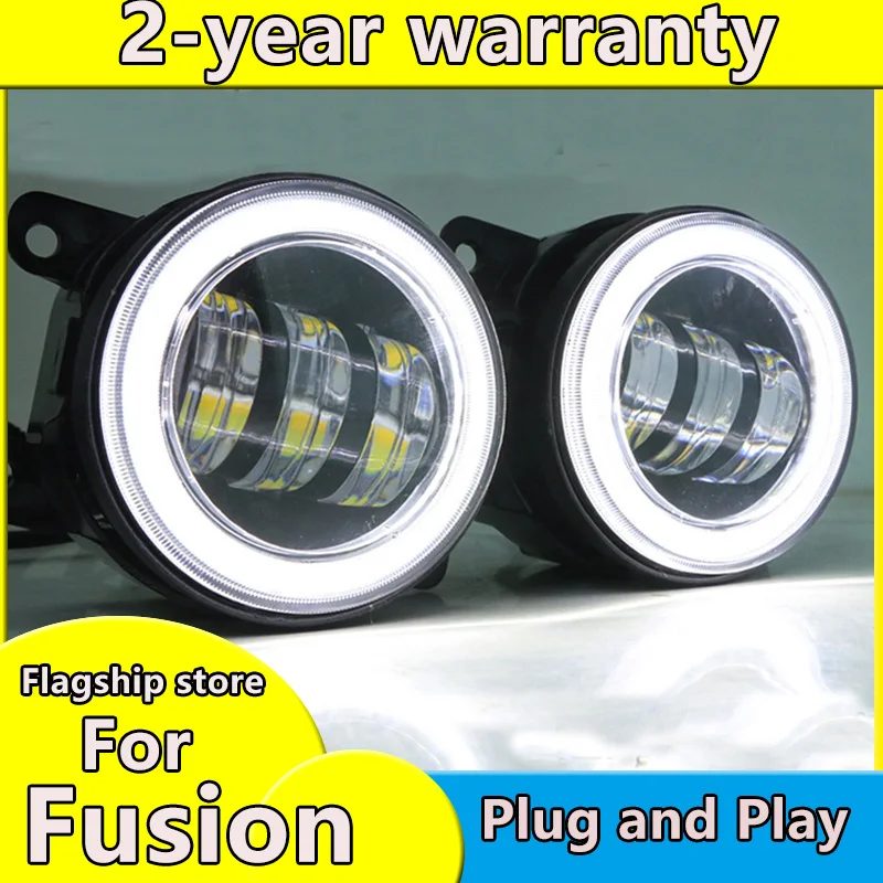 

Foglamp For Ford Mondeo Fusion 2013-2016 LED Foglight LED angel DRL eyes 3 functions foglight
