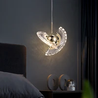 nordic ufo small led chandelie creative crystal chandelier indoor lighting for living room bedroom home acrylic light plafonnier