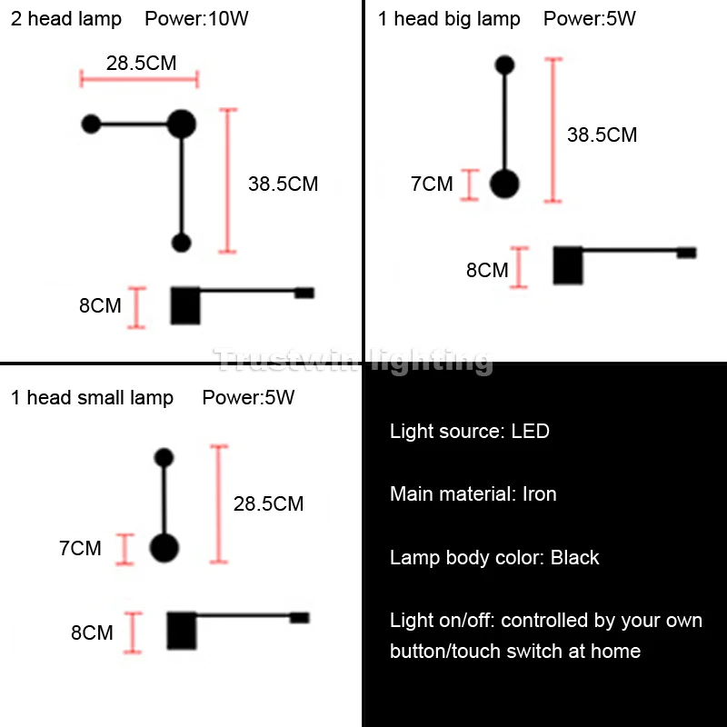 Креативный современный светодиодный фон настенный светильник фойе для спальни