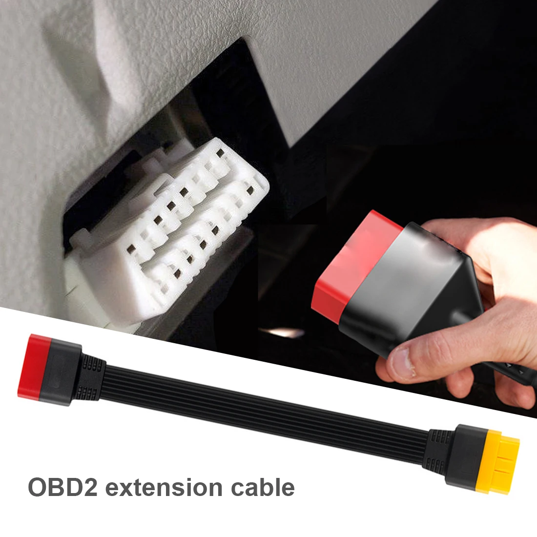 

Universal OBDII 16Pin Extension Cord Car Car OBD2 Male To Female Extension OBD Car Diagnostic Cable