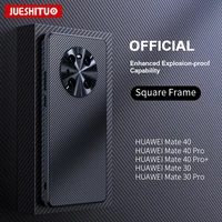 for huawei p30 pro p40 carbon fiber lens protection phone case for huawei mate 30 40 pro business shockproof cover