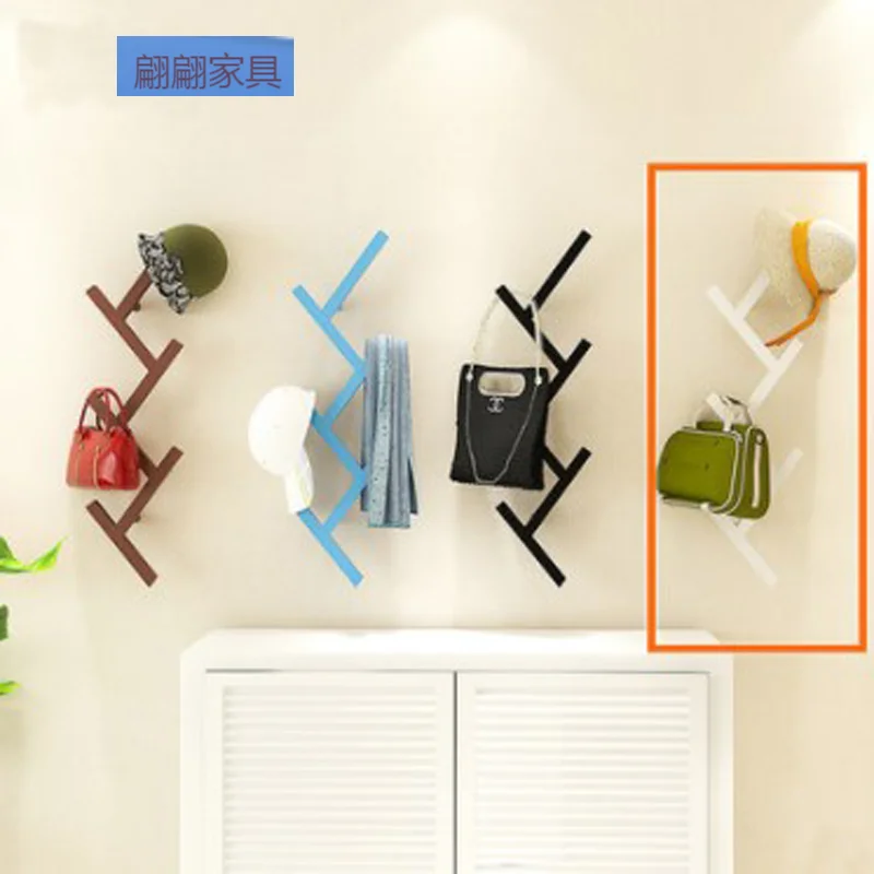 

Creative wall coat rack modern minimalist fashion wall hanger bedroom living room wall hanger hook