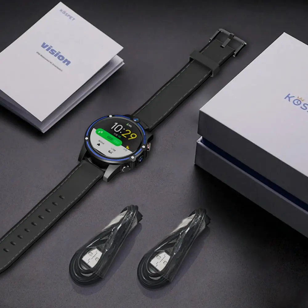 Смарт-часы KOSPET Vision мужские 3 + 32 ГБ 1 6 МП GPS Android 800 мА · ч | Электроника