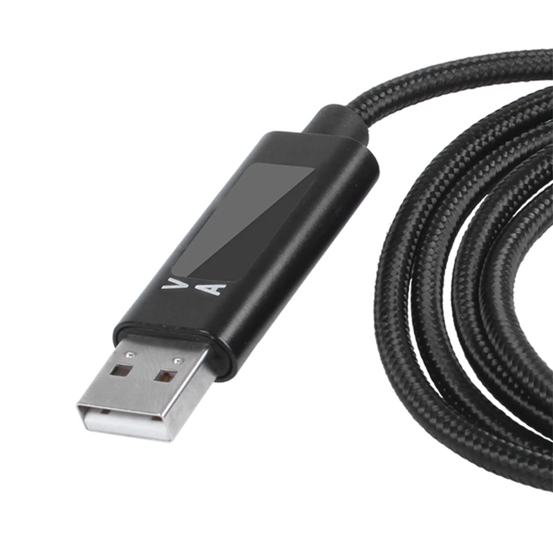 USB Type C Cable QC 3.0 Fast Charging Voltage and Current Display Braided Data Sync | Электроника