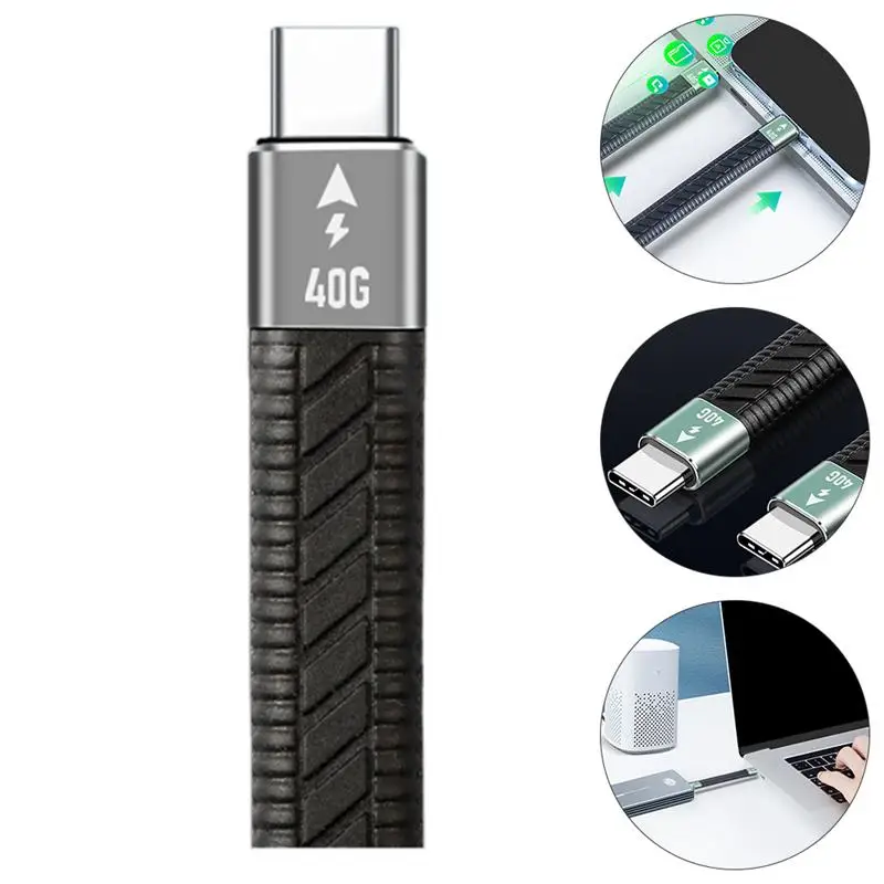 

USB Type C Cable Flexible Charging Data Sync Cable 20V 3A Cord Accessory