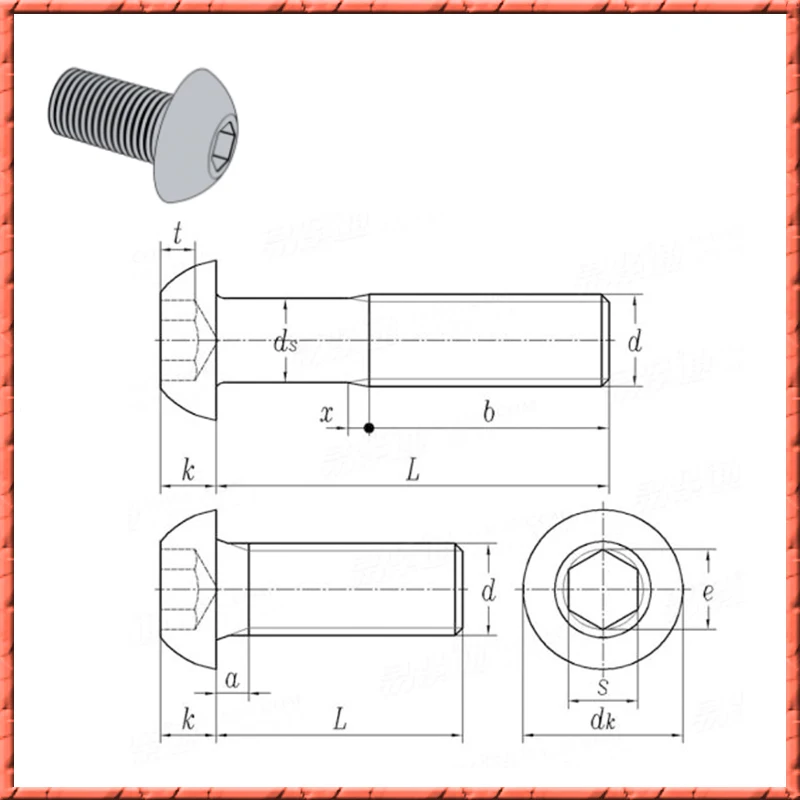 30 100 шт./лот M2.5/M3/M4/M5/M6 * L круглая головная головка из алюминиевого сплава винты с