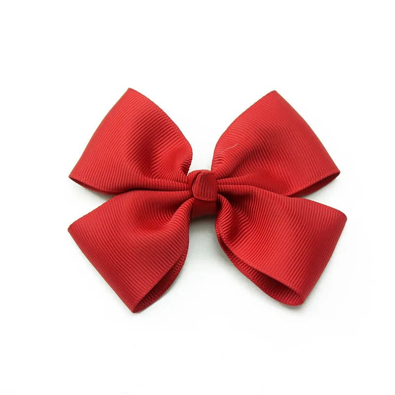 

4-дюймовый классический красный Детский боковой зажим атмосферный простой галстук-бабочка с зажимом типа «крокодил»