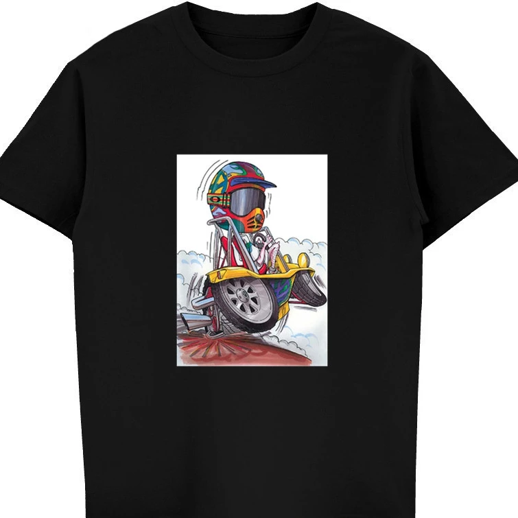 Летние хлопковые фитнес футболки классический немецкого автомобиля вентиляторы