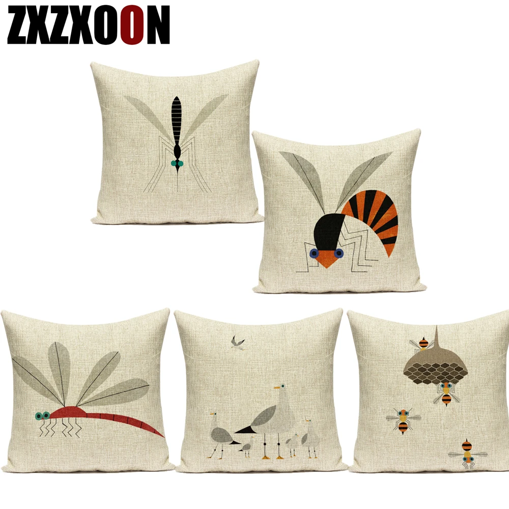 Декоративные диванные подушки Чехол стильная футболка с изображением