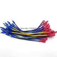 15cm 16awg shape sv1 25 4s fdfd1 25 250 insulated fork spade insulating female insulated electrical crimp terminal wire harness