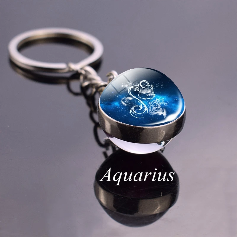 Брелок для ключей со знаком зодиака 12 дюймов Скорпион Стрелец Козерог Водолей