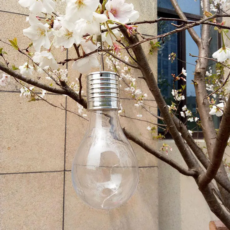 

Solar Power LED Light Bulb Lamp Hanging Decoration Durable For Camping Outdoor Garden Party luz Solares Exterior Jardim