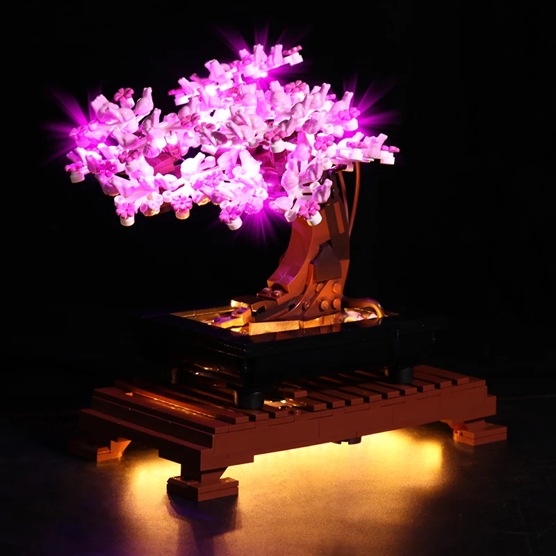 Светодиодсветильник ка Vonado для 10281 Романтический розовый дерево бонсай растение