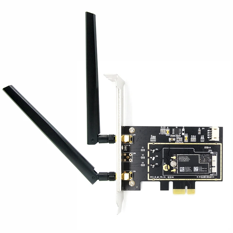 BCM94360CS2 BCM943224PCIEBT2 Wlan Wi-Fi карта для рабочего стола PCIe PCI-E 1X конвертер двухдиапазонный