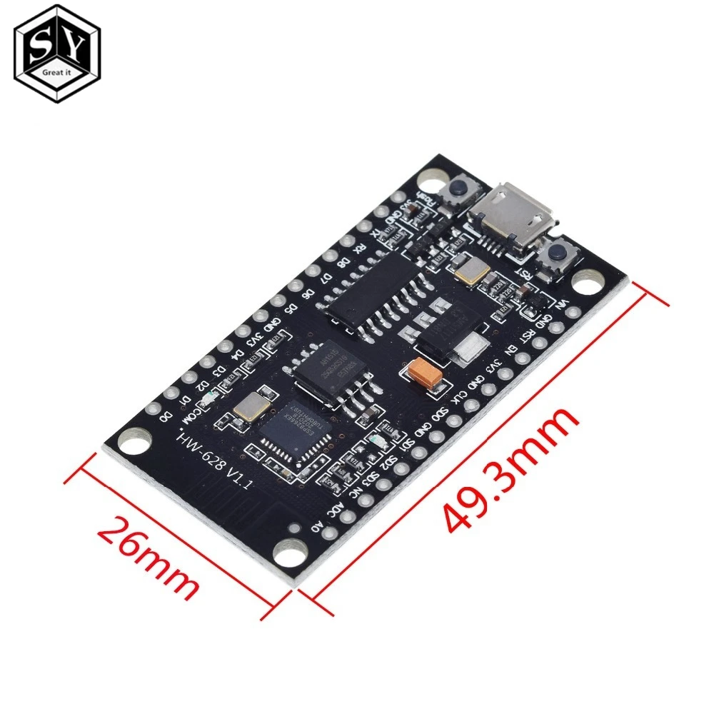 Модуль NodeMCU V3 Lua WIFI интеграция ESP8266 + Дополнительная память флэш-память 32 м