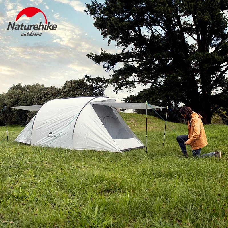 Палатка Naturehike Cloud Interest на 3 человек большая семейная палатка места для походов