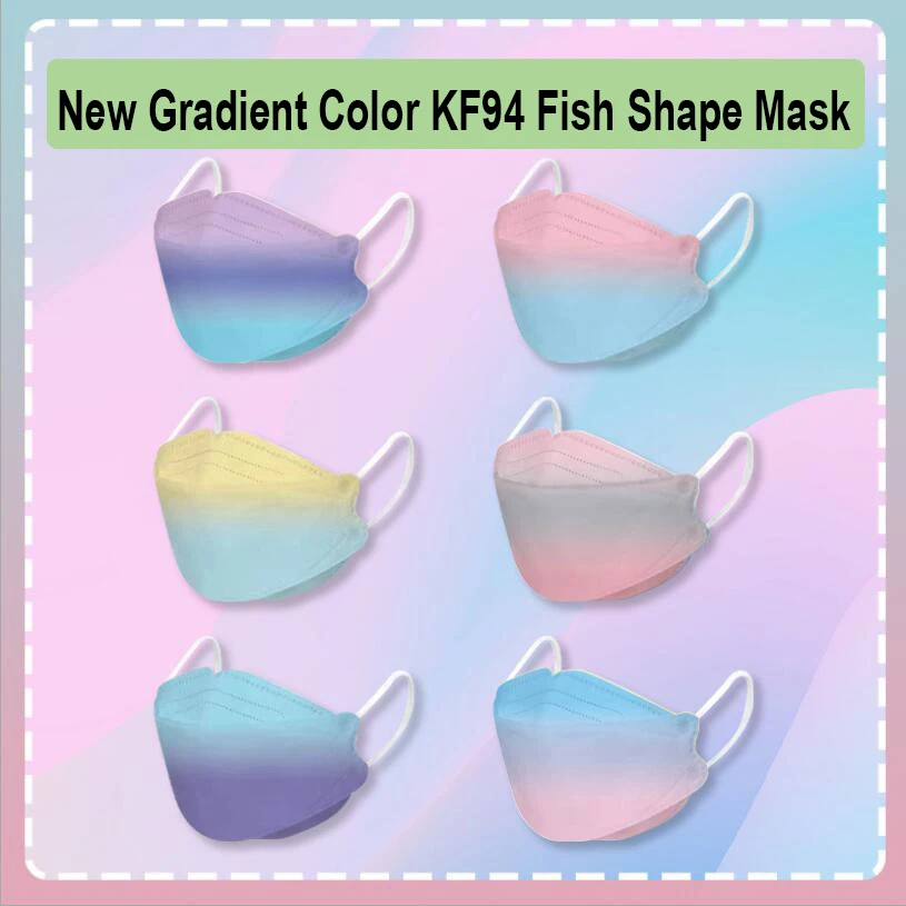 

20 шт. рыбы Форма рот маски запасами ивовых деревьев лист маска градиент Цвет взрослых FashionFace Маска Тушь для ресниц