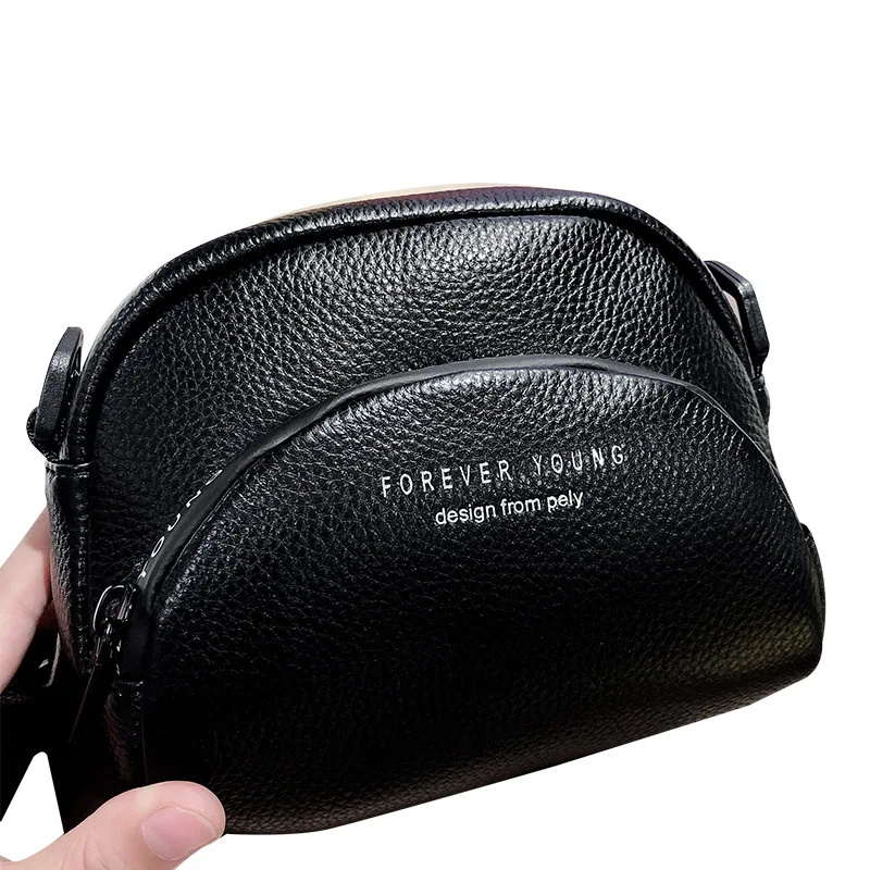 Женская сумка-мессенджер из натуральной кожи Маленькая вечерняя сумка через