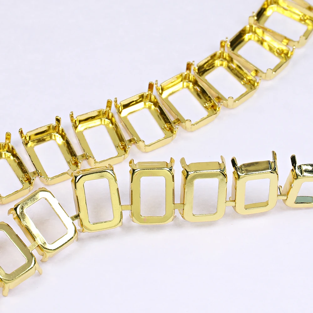 JUNJIAO 13*18 10*14 Стразы с кристаллами восьмиугольный Овальный DIY ожерелье для женщин