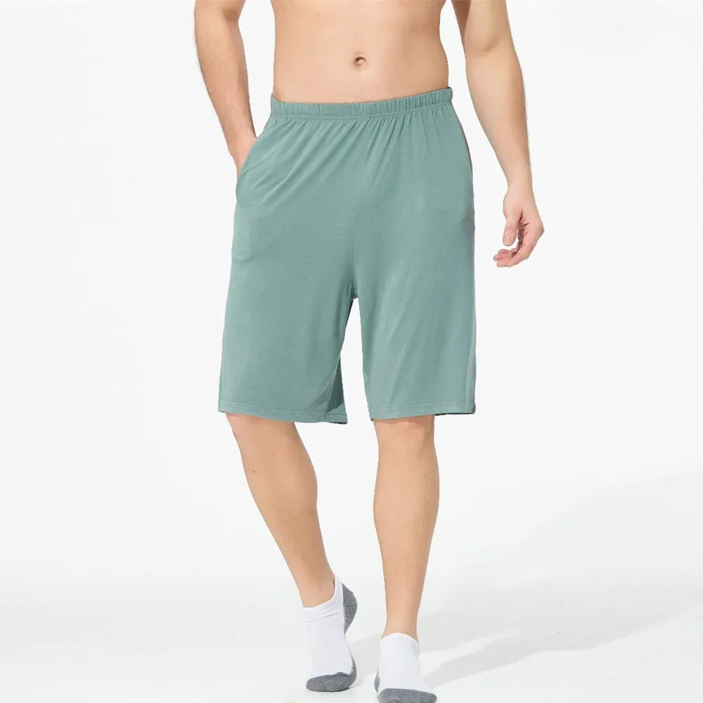 Fdfklak Man's Lounge Pants Soft Modal Thin Sleep Bottoms 3XL-7XL Plus Size 2022 Summer New Sleeping Short Home Clothes