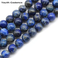 fctory price natural azurite lapis lazuli agat stone beads for jewelry making bracelet necklace diy bracelet 4 6 8 10 12mm