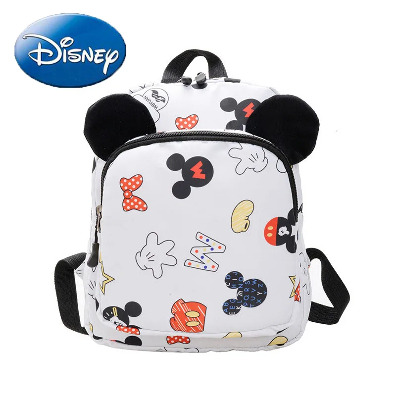 

Disney Mickey Mouse Children's Backpack Large Capacity Woman Waterproof Shoulder Bag Minnie Girl Fashion New Shopping Bag