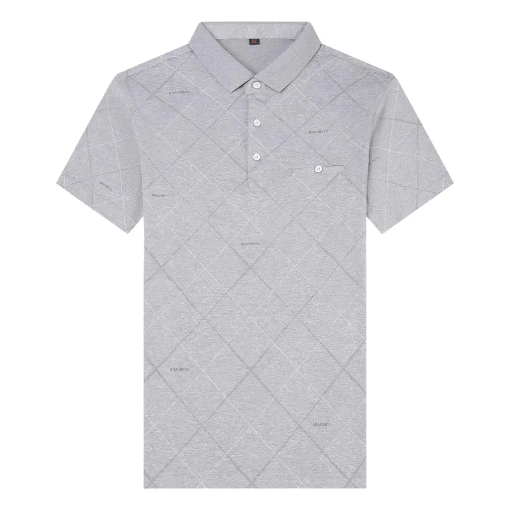 

New Summer Brand Men Polo Shirts Plaid Turn Down Collar Short Sleeve Casual Tops Fashions Top Quality Korean Fashion Clothing