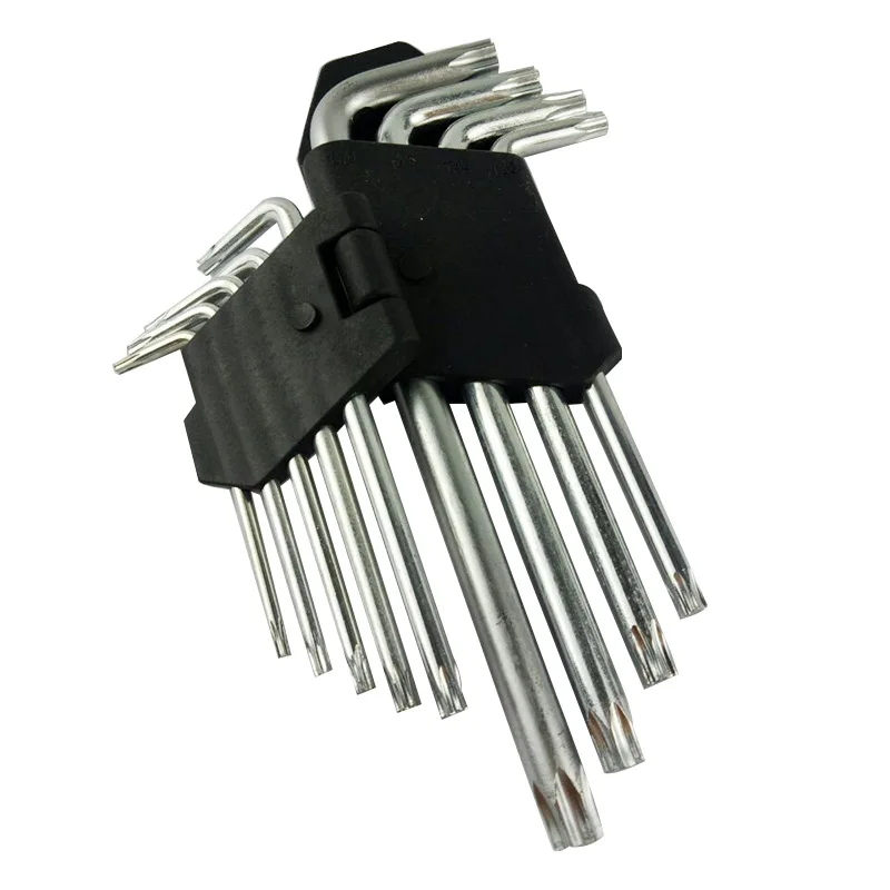 Высококачественный шестигранный ключ 9 шт. плоский торцевой гаечный