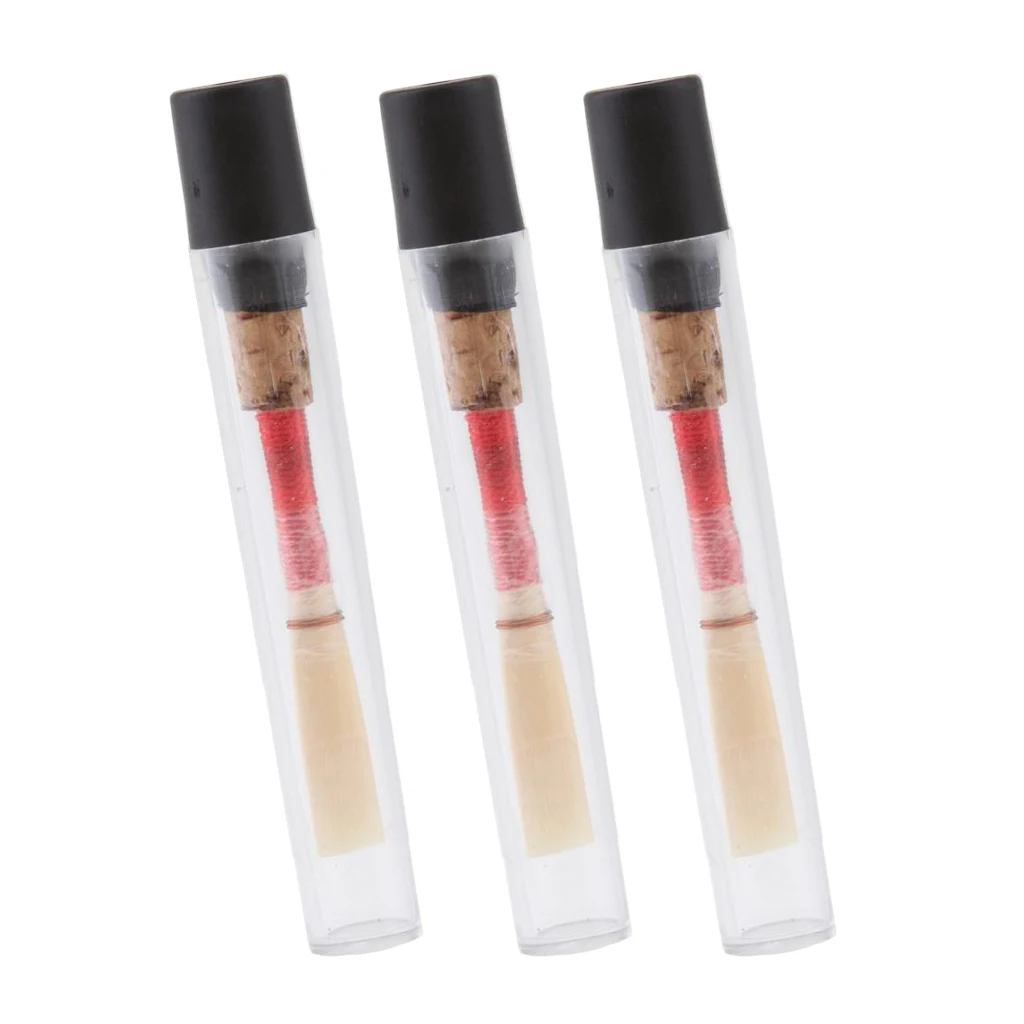 

3 Pieces Oboe Reeds, Strength Medium Soft Handmade Oboe Reeds with Tube