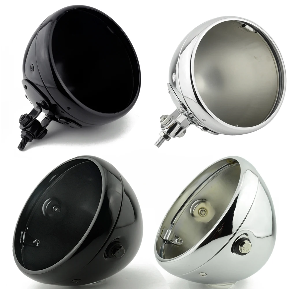 

7-дюймовое светодиодное Боковое крепление для мотоцикла или нижнее Крепление, круглая головная фара, корпус для крепления, налобный фонарь