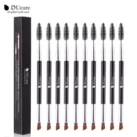 ducare 3510pcs highlight brush double headed eyebrow eyelash brush makeup brushesthin hair wholesale angled eyebrow brush