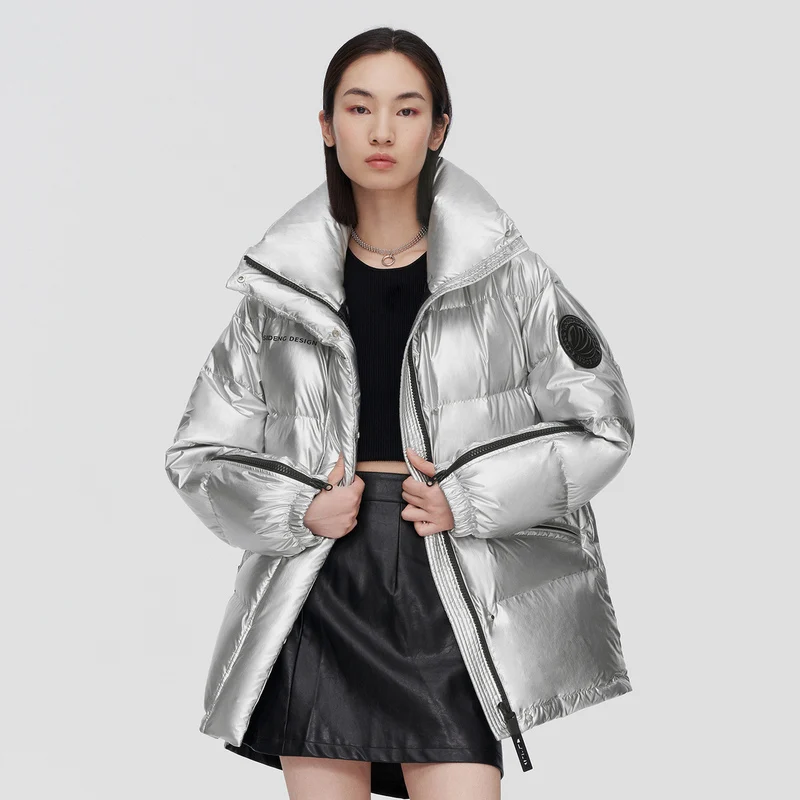 New Women's Puff Contrast Color Top-Selling Product Fashion Fashion Warm Keeping down Jacket Coat B10143164