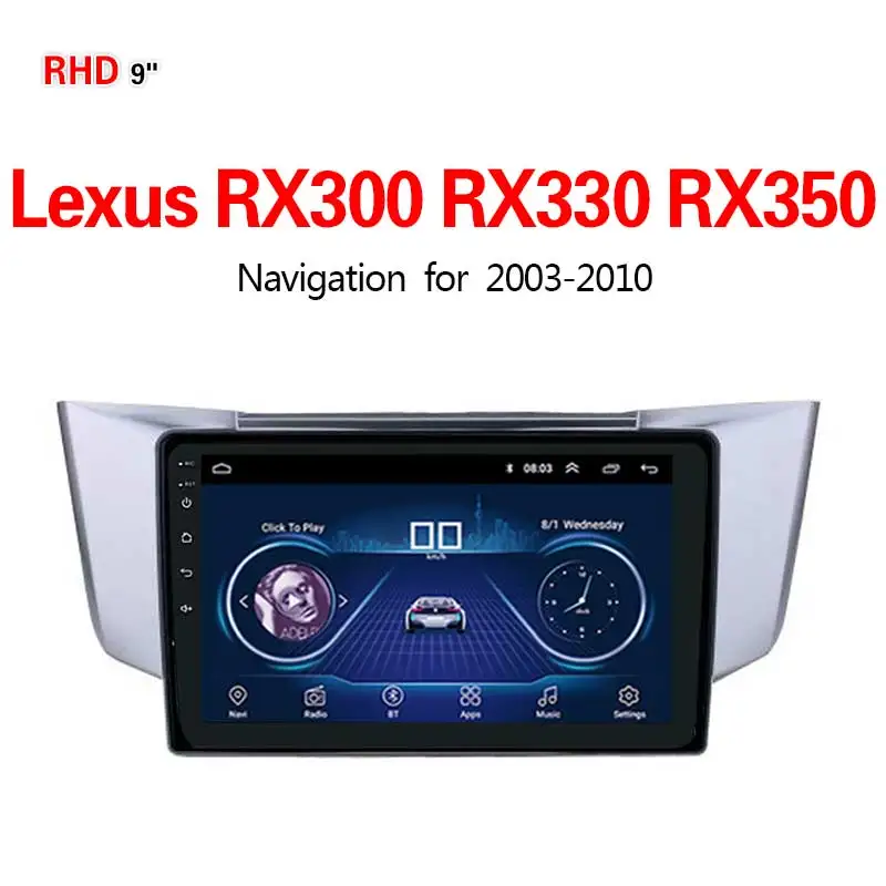 Lionet gps навигация для автомобиля Toyota Lexus RX300 RX330 RX350 2003 2010 9 дюймов RT1076X|GPS транспорта| |