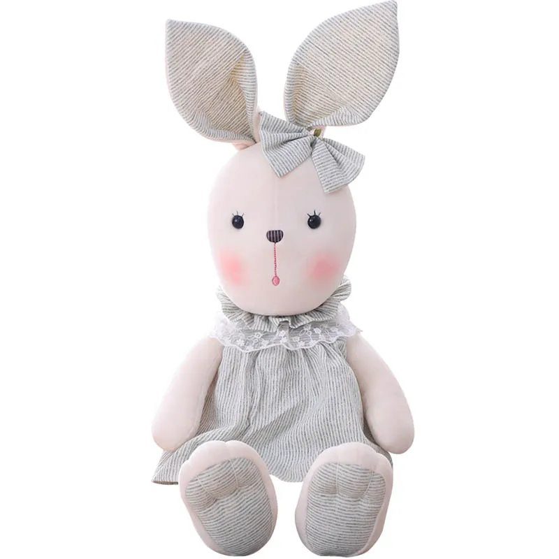 45/60/75/95cm New cartoon Bunny doll soft rabbit pillows Dressed style backpack Kid's school bags Soothe dolls for babies | Игрушки и