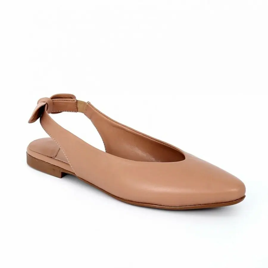 online Mulheres Sapatos Mulheres Genuínas Flats De Couro Aberto Para Trás Женская обувь Arman Vital נעלי נשים