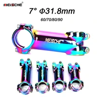 meische rainbow bike stem extender bicycle handlebar stem 7 degree mtb bar riser 31 8 60708090mm mountain bike parts