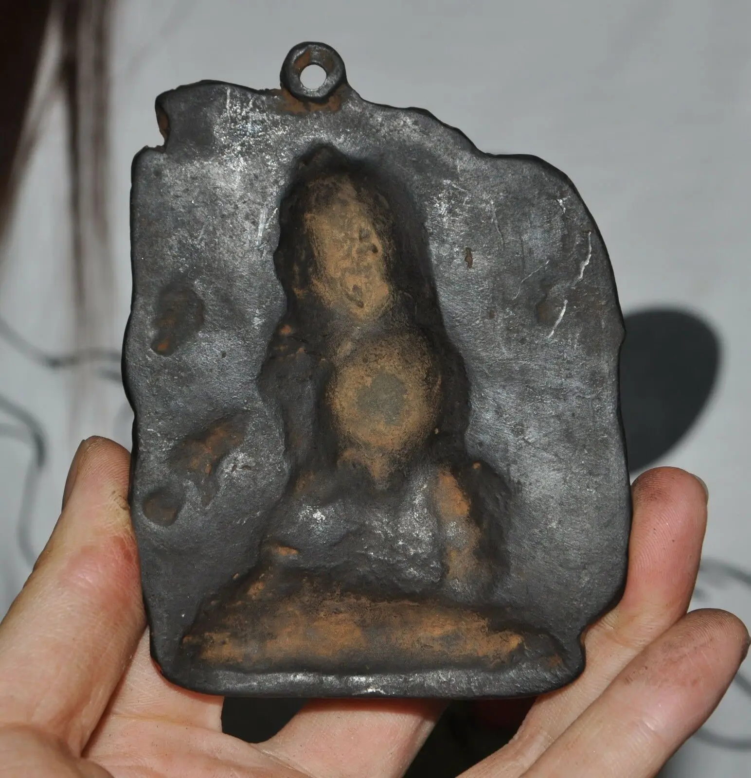 

wedding decoration Old Tibet Temple Bronze Six Arms Mahakala Vajrapani Buddha Statue amulet Pendant