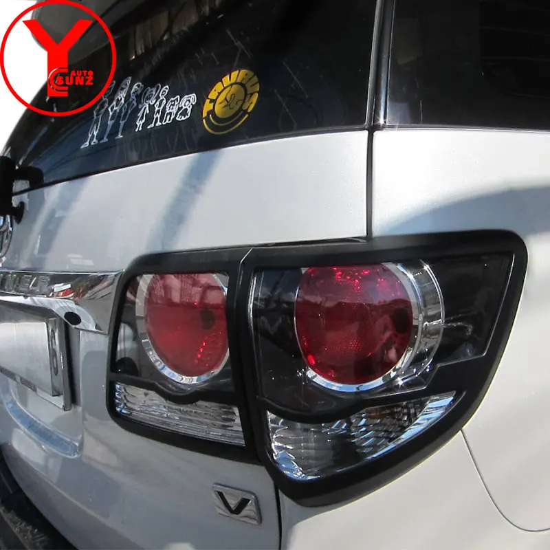 Задний светильник крышка для Toyota hilux FORTUNER SW4 2012 2013 2014 ABS черный автостайлинг