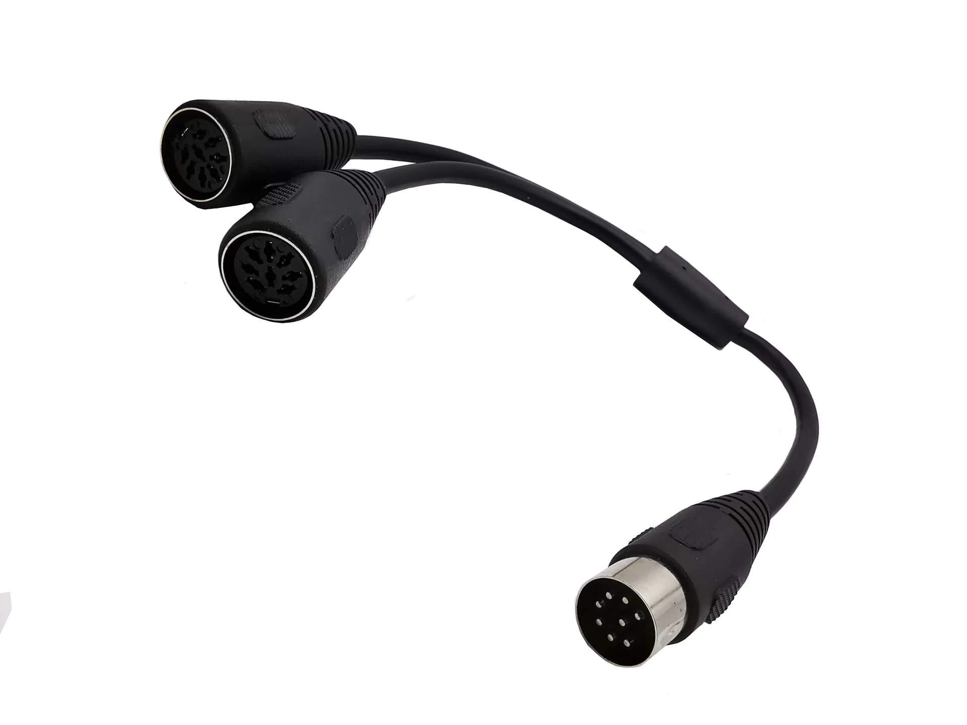 MIDI DIN 8 Pin Splitter Y Adapter Cable 0.3m 8pin 1female to 2 male | Электроника