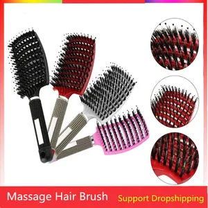 Профессиональные расчески, нейлоновая щетка для волос, круглая распутывающая щетка для волос, Парикмахерская щетка для мокрых и вьющихся волос, Прямая доставка