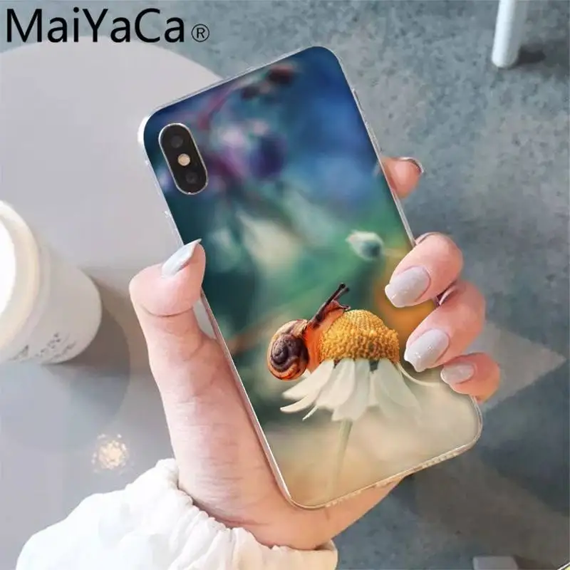 

MaiYaCa snails Soft Phone Case Cover for iPhone 12 8 7 6 6S Plus X XS MAX 5 5S SE XR 12 11 pro promax