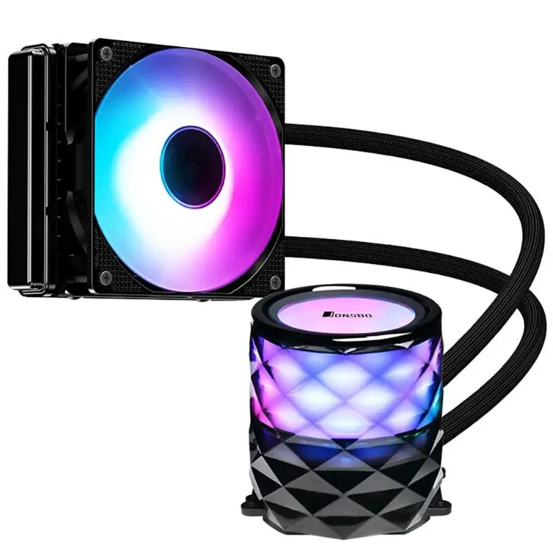 JONSBO TW3-120 RGB вентилятор процессора кулер воды интегрированный ПК чехол жидкостный радиатор