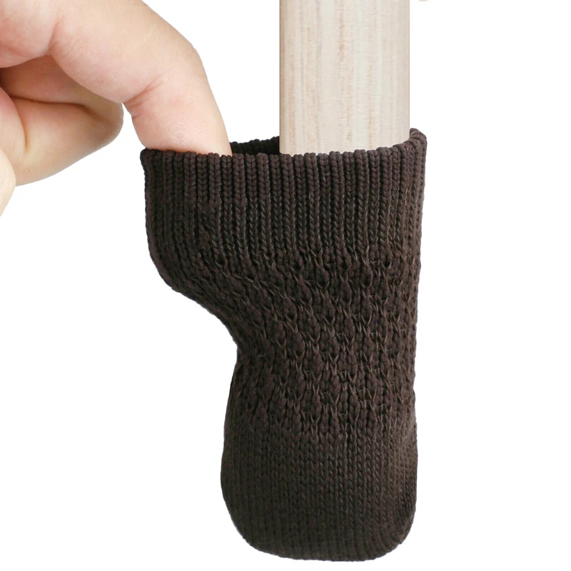 4 шт. носки для ног на стуле тканевые перчатки защита от пола вязаные шерстяные