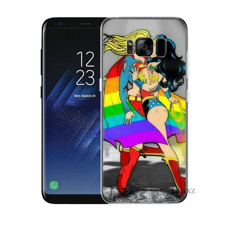 Мобильный чехол для телефона samsung A3 A5 A6 A7 A8 A9 A10 A20 A30 A40 A50 A60 жесткий ЛГБТ Радуга