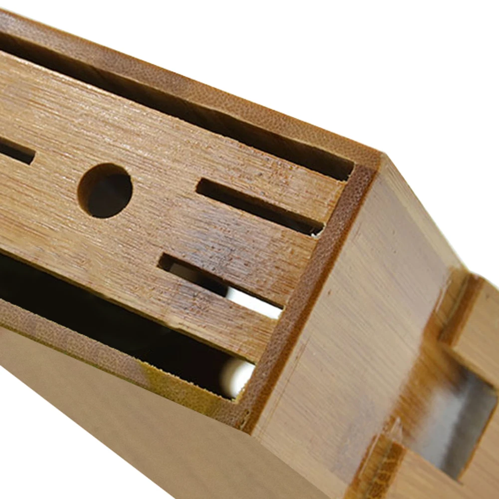 Wood Kitchen Knife Holder Multifunctional Storage Rack Tool Bamboo Block Stand Accessories | Дом и сад