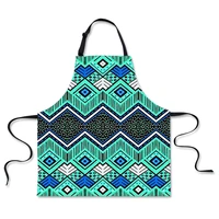 ethnic tribal bbq apron funny animal space cat eat pizza design cook apron for chef women men sleeveless aprons