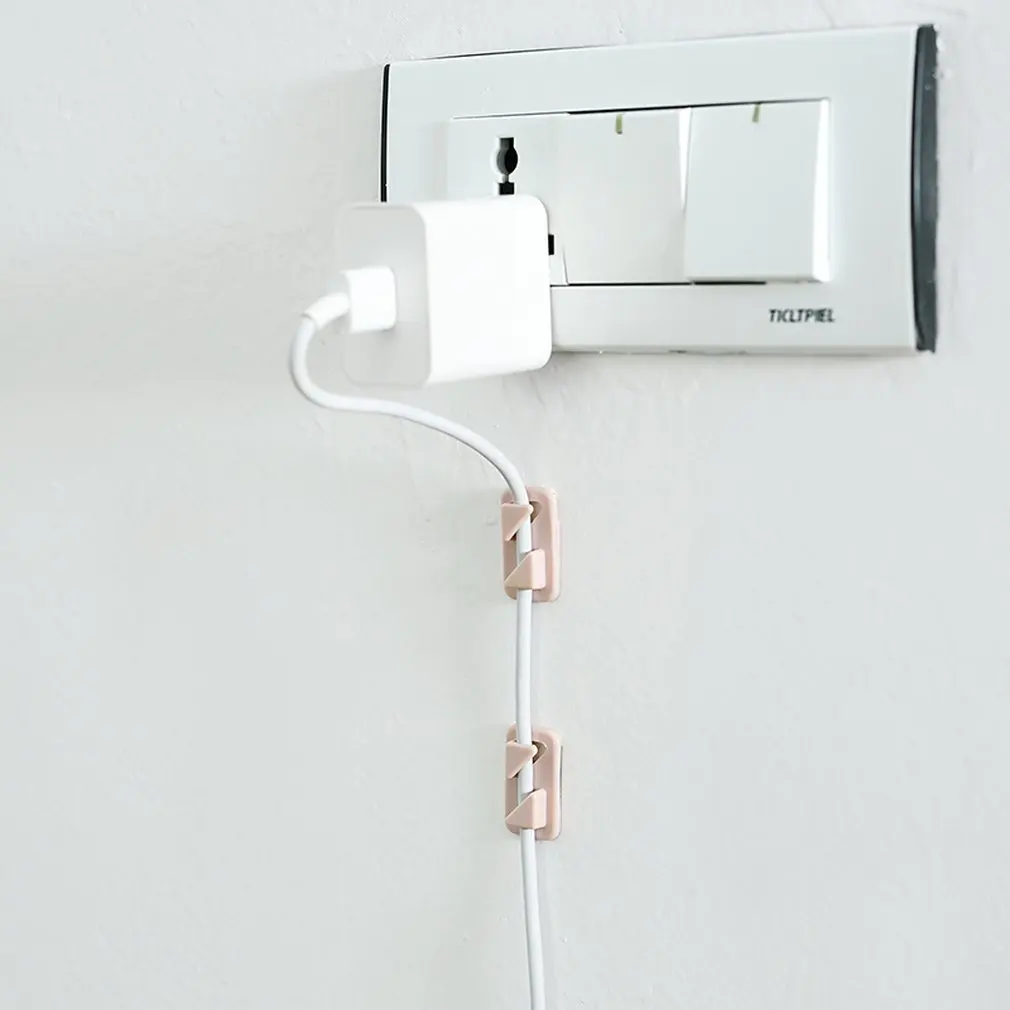 12pcs Universal Wire Tie Self-adhesive Rectangle Cord Management Winder Cable Holder Organizer Mount Clip Clamp |