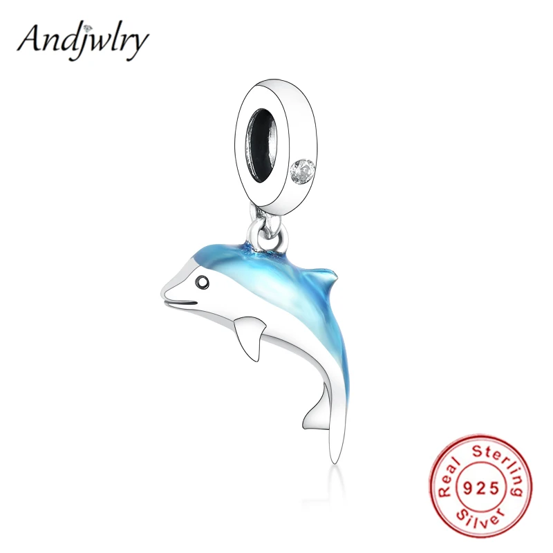 925 пробы Серебряная Подвеска Мерцающий Дельфин на крючках очаровательный