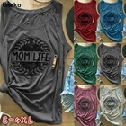 Майка женская с круглым вырезом, Модная белая Повседневная безрукавка, топ без рукавов, лето 2020