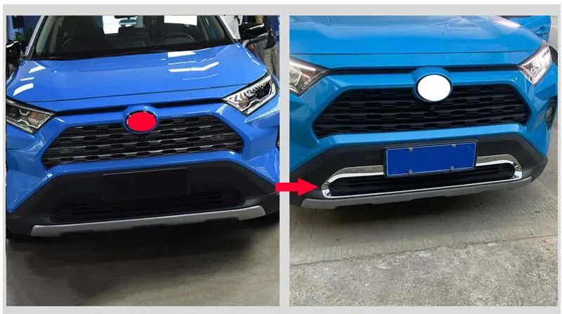 Решетка решетки радиатора из нержавеющей стали для TOYOTA Rav4 XA50 2019 2020|Хромирование| |